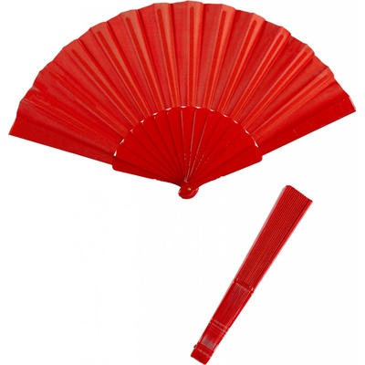 Červený vějíř látkový – Hledejceny.cz