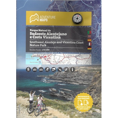 Southwest Alentejo and Vicentina Coast Nature Park 1.50.000 turistická mapa