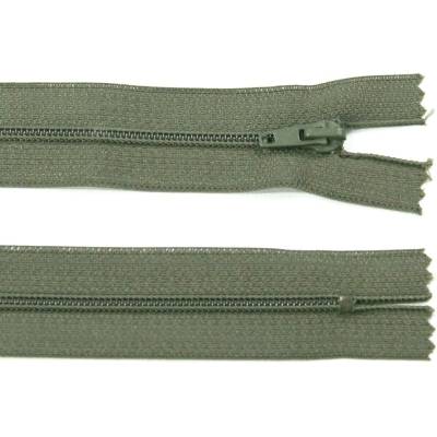 Spirálový zip no.3 nerozepínací 30cm - více barev color: 664 khaki