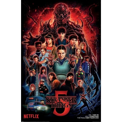 Plakát, Obraz - Stranger Things: Season 5 - One Sheet, 61 × 91.5 cm