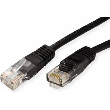 Manhattan Пач кабел ROLINE 21.15. 0535, UTP, Cat. 5e, 1.0 м, черен (21.15.0535)