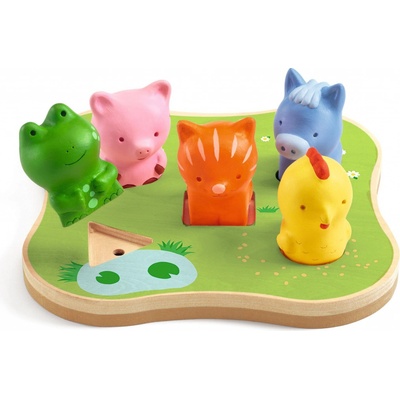 Janod hudobné puzzle Zvieratká na savane