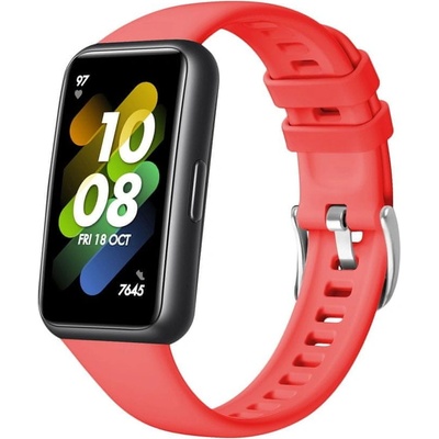 FIXED Silikonový řemínek Silicone Strap pro Huawei Band 7 červený FIXSSTB-1053-RD