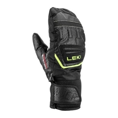 Leki Junior lyžařské rukavice WRC Team 3D junior Mittens black-ice-lemon