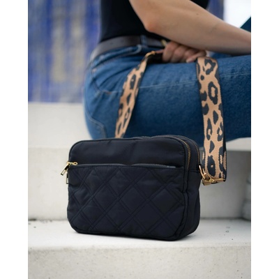 Nicole Brown dámská kabelka JBFB 435 ČERNÁ/LEOPARD