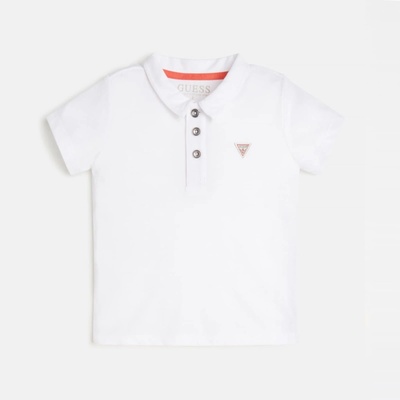 GUESS Поло тениска с къс ръкав за момче Guess в бяло