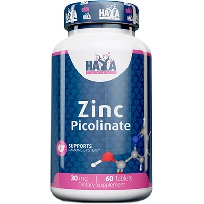 Haya Labs Zinc Picolinate, 30 mg, 60 таблетки, Haya Labs