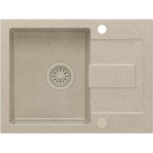 Quadron Вградена мивка Quadron Pop Christian 116 от композит, пясъчно бежова, 60x45 см (HCQC6045BEZK_PC) Мивка за вграждане
