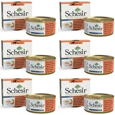 Schesir Fruit Kuře s papájou 6x150 g