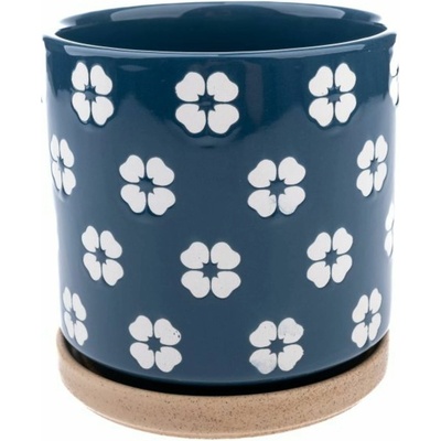 Casa de Engel Керамична саксия с чиния, синя, 0/12 Casa de Engel | Lilav | Home | UNI