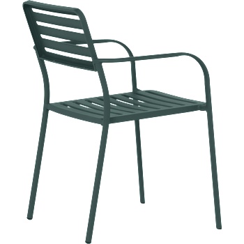 Carmen Метален градински стол wase - тъмнозелен (3535127)