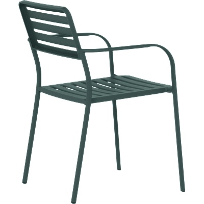 Carmen Метален градински стол wase - тъмнозелен (3535127)