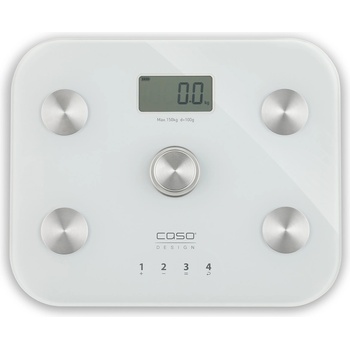 Image 1 of CASO Design Дигитален кантар захранван от кинетична енергия CASO BodyEnergy Fit, 150кг, Анализ на тялото, LCD Дисплей, Бял (CAS.3417)