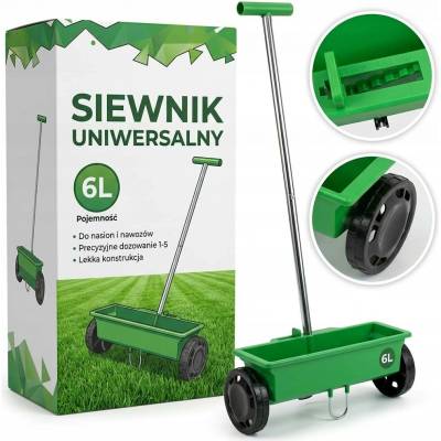 Ruční výsevní dávkovač osiva hnojiv a semen 6 l