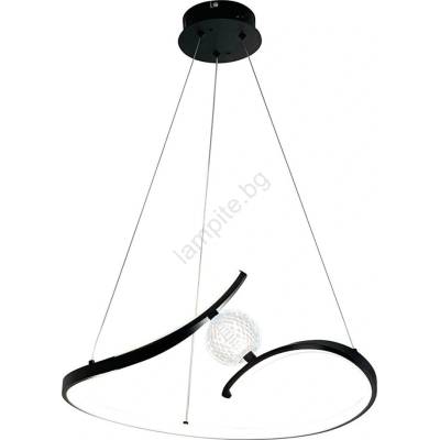 MILAGRO Led Пендел perla led/34w/230v черен (mi2567)