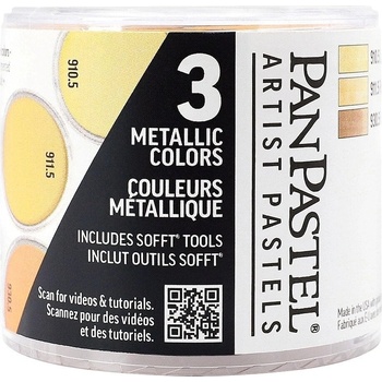 PanPastel Set Metallic Комплект сухи пастели 3 бр (8030031-0)