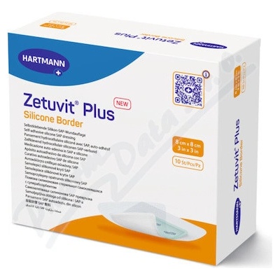 Zetuvit Plus Silicone B. 8 x 8 cm 10 ks
