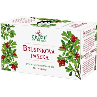 Grešík Brusinková paseka ovocný porcovaný čaj 20 n.s.
