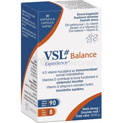 VSL Balance Probiotika+Vit. D 30 kapsúl