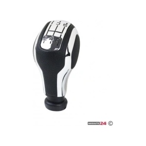 Paolo Топка за скоростен лост съвместима с Peugeot 207/307/308/408 - 5 скорости - Хром