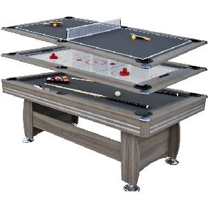 Tat Biliard Multigame 3 в 1 Trikala Dark Grey 214 x 117 x 81 см Маса за билярд