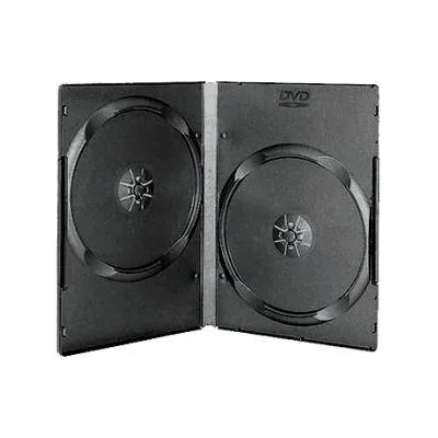 DVD-BOX 14 mm Двойна черна за DVD - в кашон 100 броя