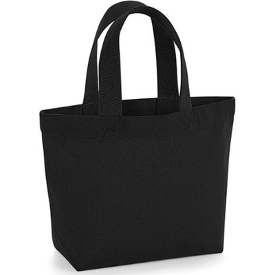Westford Mill Mini bavlnená taška WM845 Black 26x21x10 cm