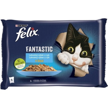 Felix Fantastic s lososem a platýsem v želé 48 x 85 g