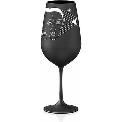 Crystalex sklenice Zvěrokruhy Blíženci černá 550 ml