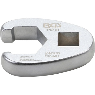 BGS technic Plochý otevřený klíč 12,5 mm 1/2" 24 mm BGS 1757-24