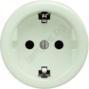 Kliklap - Ретро безрамков домашен контакт SCHUKO 230V/16A в ментово зелено (KA0176)