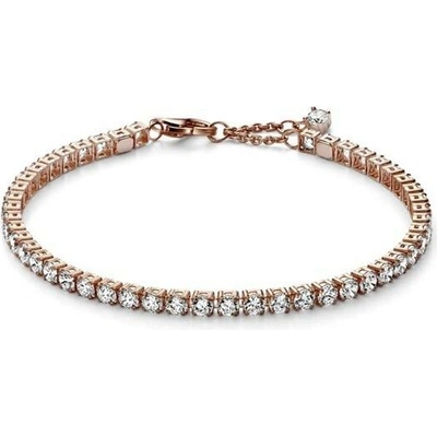 PANDORA Třpytivý tenisový náramek Rose 18 cm 581469C01-18