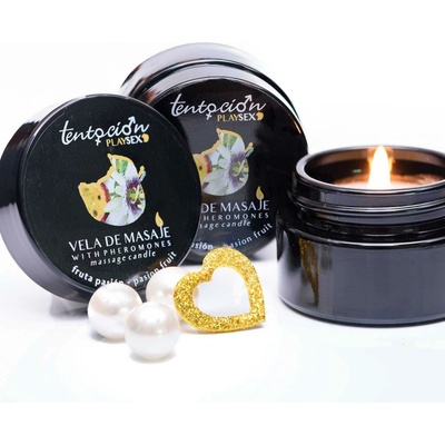 TENTACIÓN PLAY SEX PASSION FRUIT SCENTED PHEROMONE CANDLE 20 ml