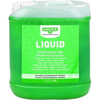 Unger Liquid Čistič na sklo koncentrát Anti-Soiling-Efekt pH 6,7 kanystr 5 l