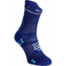 Compressport ponožky Pro Racing Socks v4.0 Run High Sodalite/ fluo blue