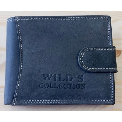 Wild´s Collection šedá pánská kožená s přezkou