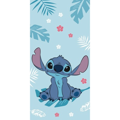 Jerry Fabrics Bavlnená osuška 70 x 140 cm Lilo and Stitch Blue