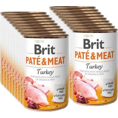 Brit Брит пате и месо от пуйка 18x400г