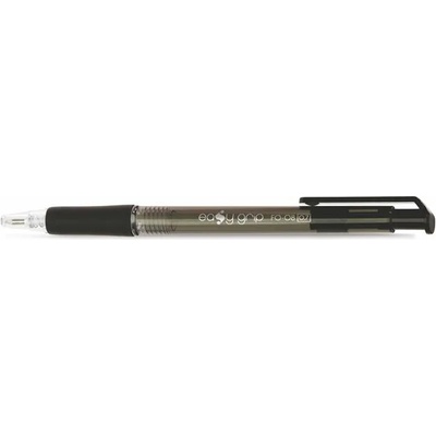 FlexOffice Химикалка, 0, 4 мм, с бутон, FLEXOFFICE "EasyGrip", черна FO-08BLACK (FO-08BLACK)