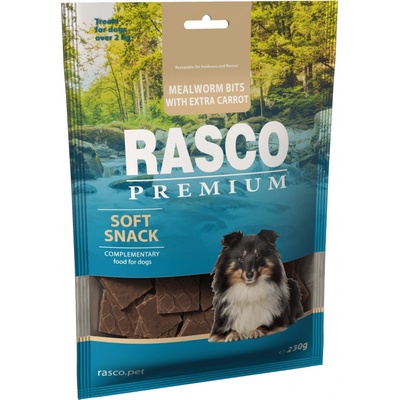 Pochoutka Rasco Premium mouční červi s extra mrkví 230 g