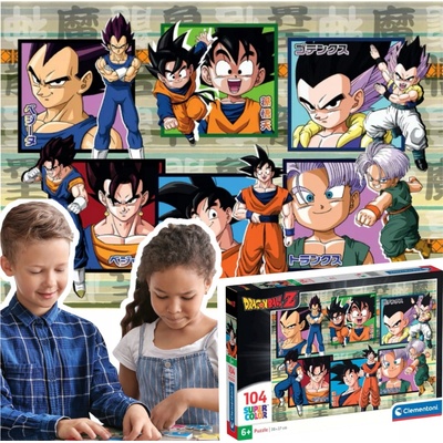 CLEMENTONI Dragonball 104 dílků