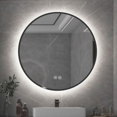 Inter Ceramic Огледало за баня с вградено led осветление Ванеса 60 см, с нагревател