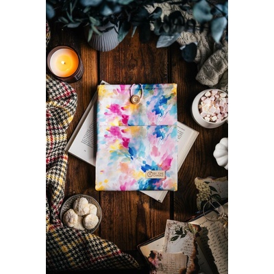 Látkový obal na knihy booksleeve Abstrakt duhový