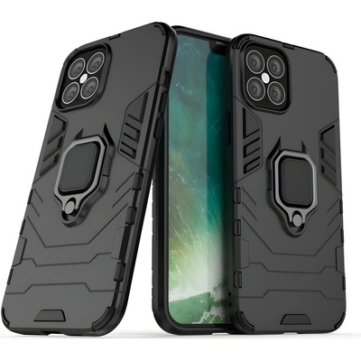 Apple Здрав калъф Ring Armor Case за Apple iPhone 12 Pro Max - Черен KP9712