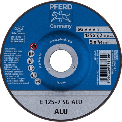 Pferd Brúsny kotúč 125 x 7 x 22,23 mm 4007220475409