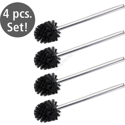 WENKO 24089800 - Четка за тоалетна, 8x35 см, неръждаема стомана/сребриста/черна (WE0160)