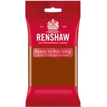 Renshaw Tmavě hnědý rolovaný fondan Dark Brown 250 g