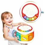 LEAN Toys Large Interactive Educational Drum For Toddlers Colorful