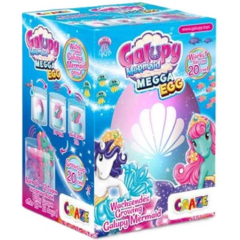CRAZE Яйце изненада Craze Galupy - Mermaid, Излюпваща се русалка, асортимент (C53577)