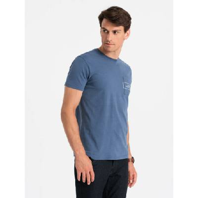 Ombre Clothing Мъжка памучна тениска с джобен печат Ombre Streetstyle Ombre Clothing Ombre Clothing | Sin | МЪЖЕ | S